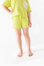 Load image into Gallery viewer, Lime Wedge | Boxy Crop + Shorts RIB Set