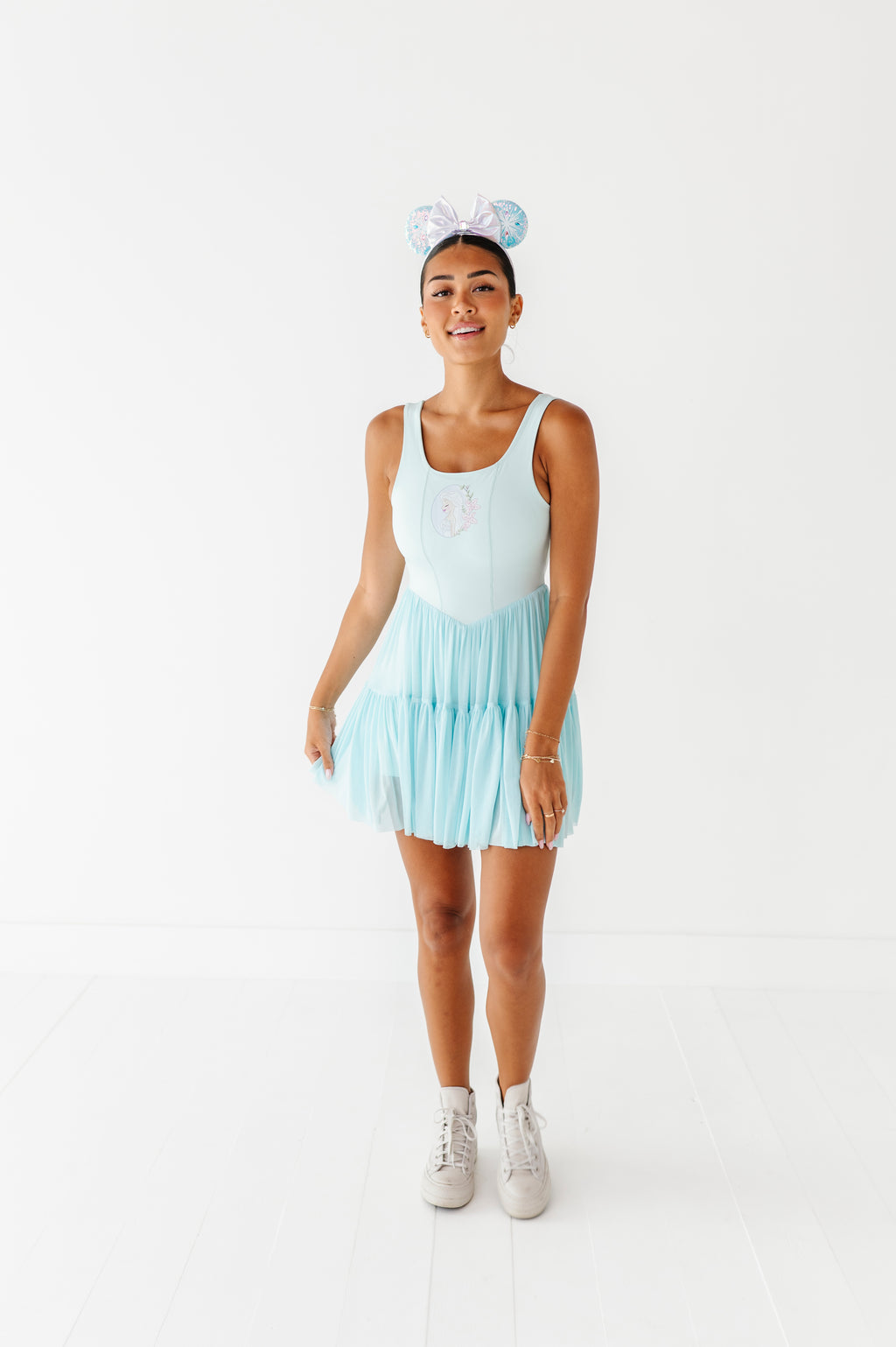 Elsa (ADULT) | Icy Blue Mesh DRESS