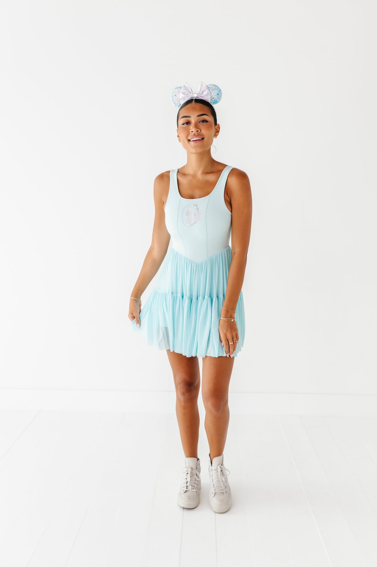 Elsa (ADULT) | Icy Blue Mesh DRESS