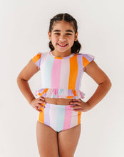 Load image into Gallery viewer, Summer Stripes: Cap Sleeve TWO-PIECE