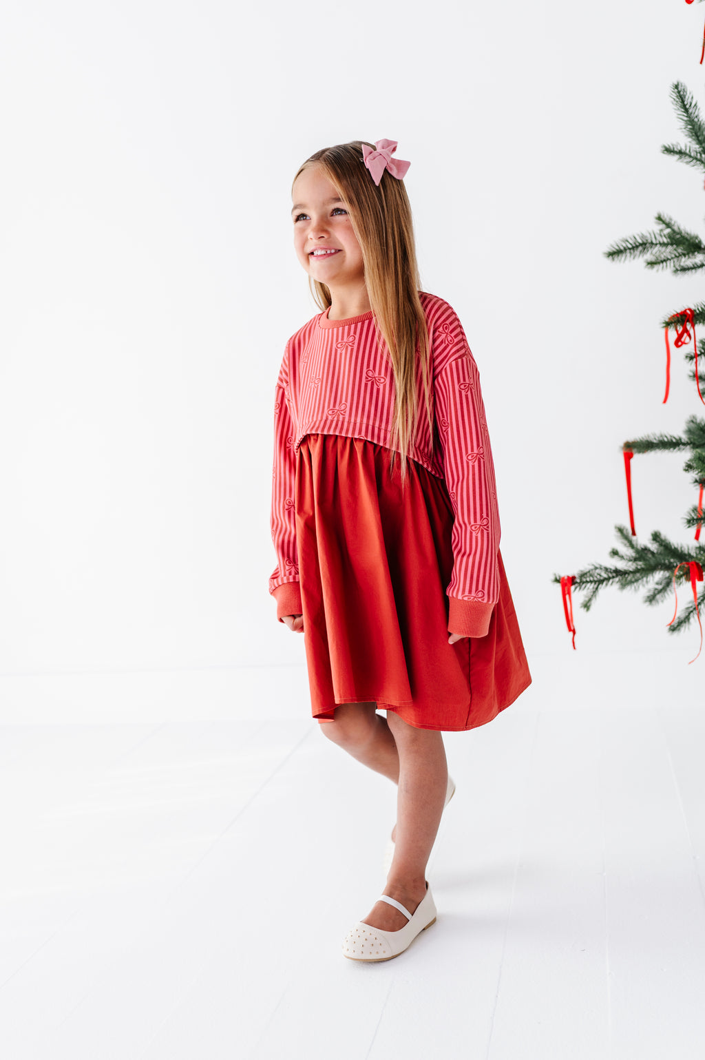 Sugarplum Bows | Poplin Dress