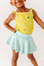 Lemon-Lime Floral | Ribbed Tank