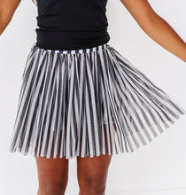 Load image into Gallery viewer, Midnight Stripes | (ADULT) MESH SKORT