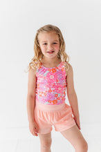 Load image into Gallery viewer, Neon Floral | Twisty Back Tank