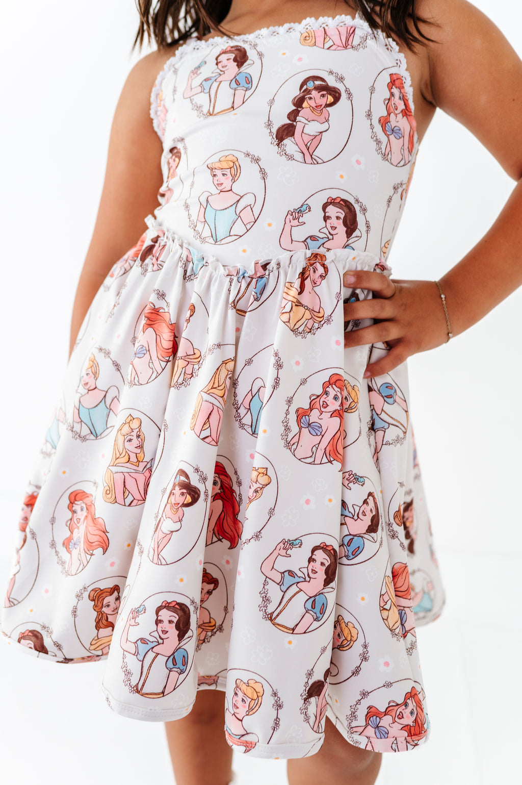 Cream Princess | Athletic Twirl Dress