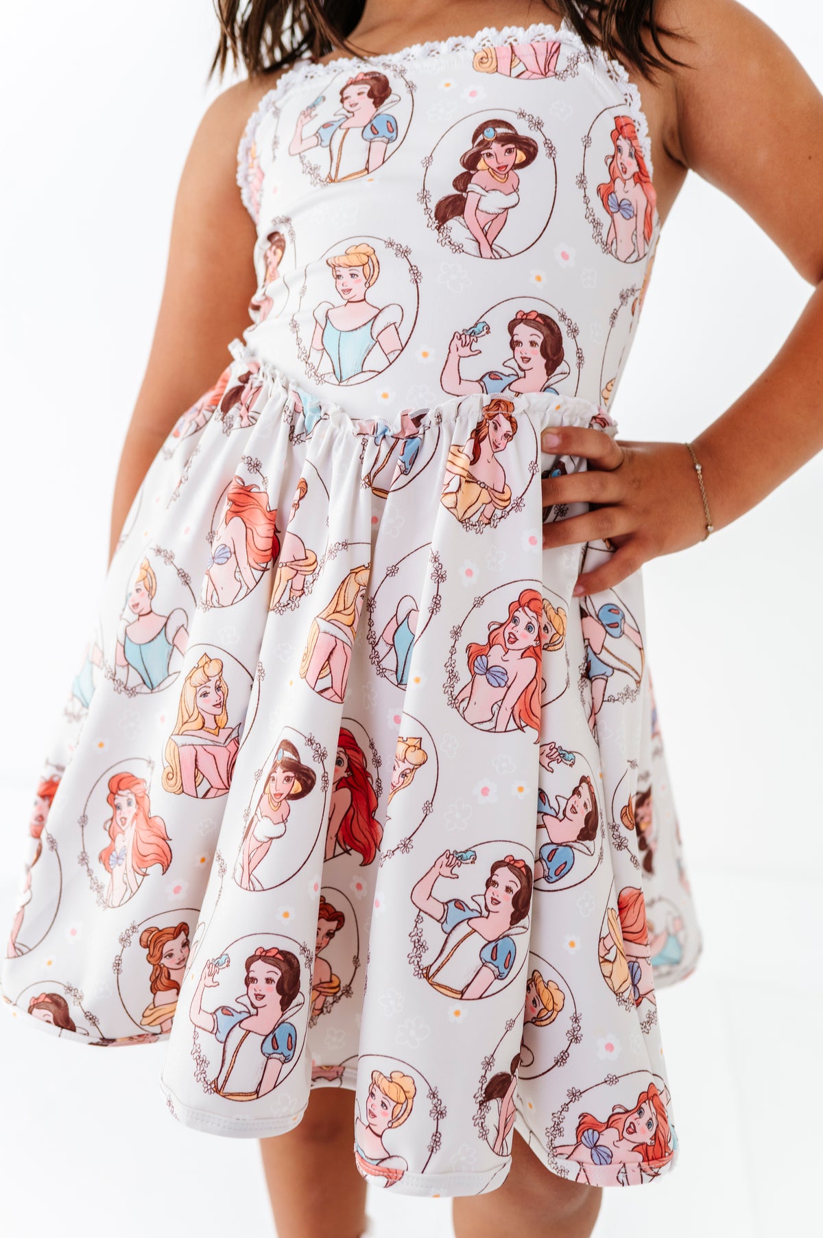 Cream Princess | Athletic Twirl Dress