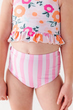 Load image into Gallery viewer, Poppy + Stripes: Ruffle TWO-PIECE Tankini