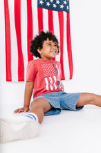 Load image into Gallery viewer, Freedom Flag | Red BOYS Tee