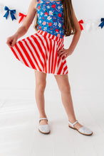 Load image into Gallery viewer, RED Spangled Stripes | SKORT