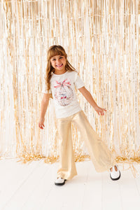 DISCO BALL BOW | Ruffle Tee