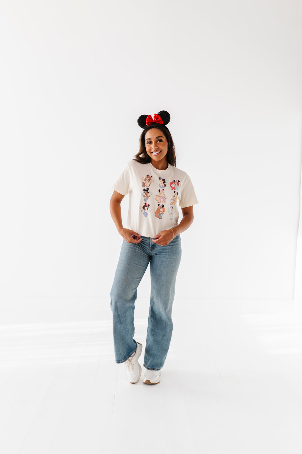 PRINCESSES CROPPED | CREAM ADULT TEE