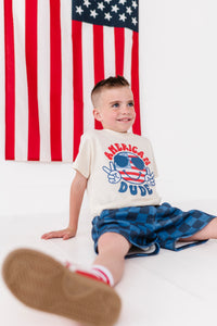 Dark Blue Check | BOYS Shorts