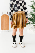 Load image into Gallery viewer, Carmel Velvet | 2-Tiered SKORT