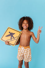 Load image into Gallery viewer, Retro Sunburst | BOYS SWIM SHORTS