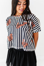 Load image into Gallery viewer, Striped Mickey Pumpkin | ADULT Boxy Crop