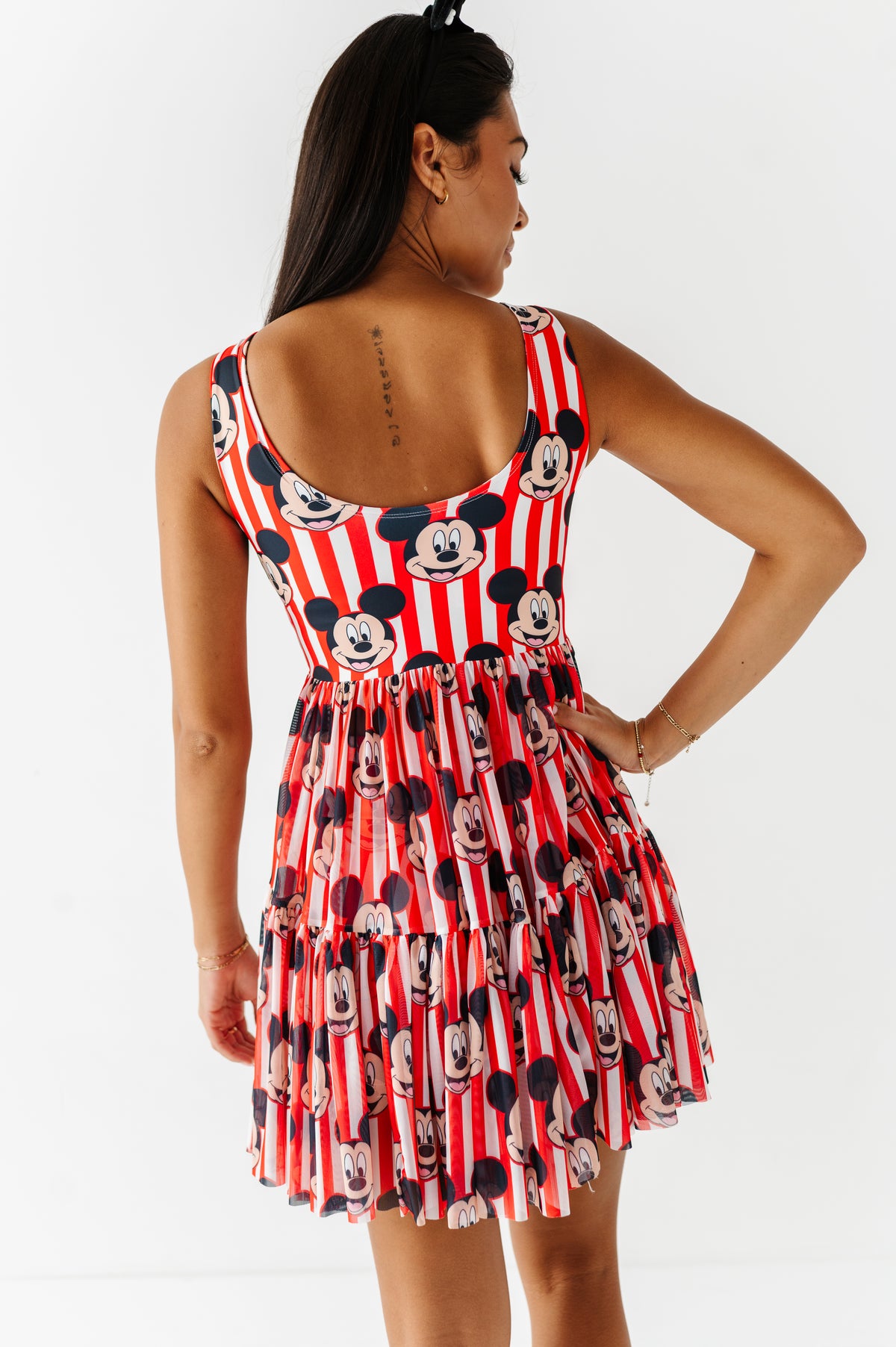 MICKEY Stripe (ADULT) | Mesh DRESS