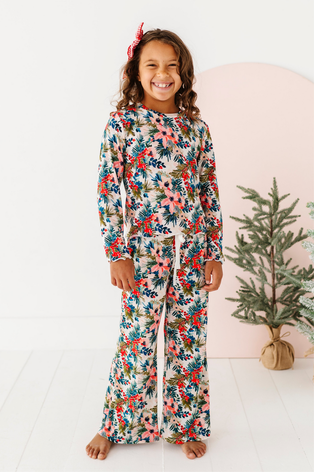 Holly Floral | GIRLS WIDE-LEG SET