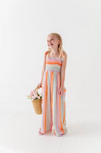 Load image into Gallery viewer, Sorbet Stripe | LINEN ROMPER
