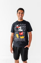 Load image into Gallery viewer, Sweater Print Mickey | ADULT Black UNISEX TEE