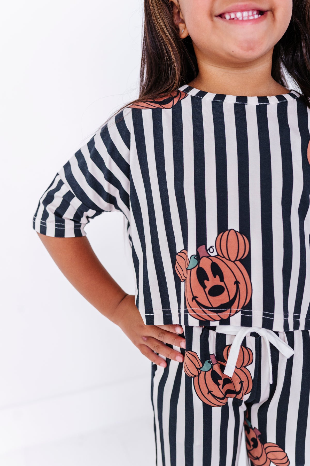 Striped Mickey Pumpkin | BAMBOO PANT SET
