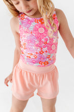Load image into Gallery viewer, Neon Floral | Twisty Back Tank