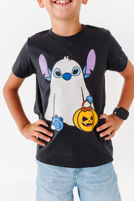Stitch Ghost | KIDS CHARCOAL TEE
