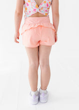Load image into Gallery viewer, Peachy Pearl | Ruffle Bum Runner Shorts