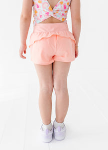Peachy Pearl | Ruffle Bum Runner Shorts