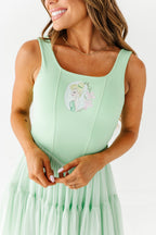 Tink (ADULT) | Lime Mesh DRESS