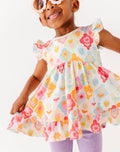 Fruity Floral | Double Ruffle Peplum