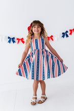 Load image into Gallery viewer, Parade Day Scallop Stripes | TWIRL DRESS