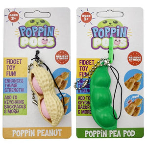 Poppin Pods Fidget Keychains