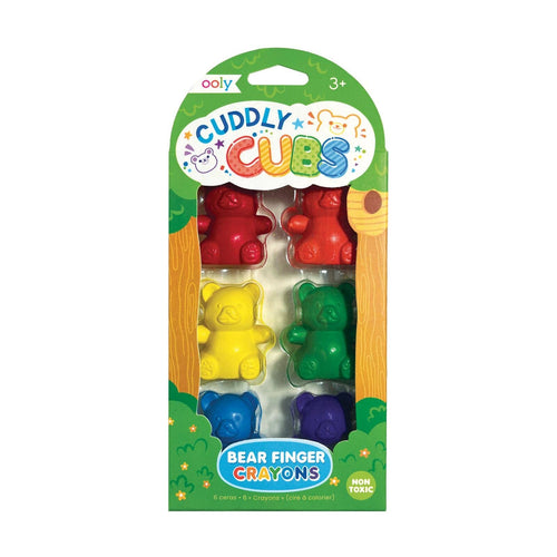 Cuddly Cubs Bear Finger Crayons (Set of 6)
