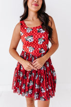 Load image into Gallery viewer, Minnie's Holly Check | ADULT Mesh Dress