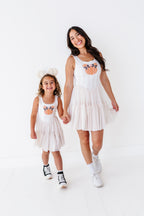 Piggy Pumpkin STRIPE | ADULT Mesh Dress