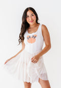 Piggy Pumpkin STRIPE | ADULT Mesh Dress