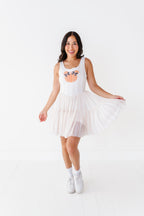 Piggy Pumpkin STRIPE | ADULT Mesh Dress