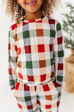 Load image into Gallery viewer, Holiday Plaid | GIRLS WIDE-LEG SET