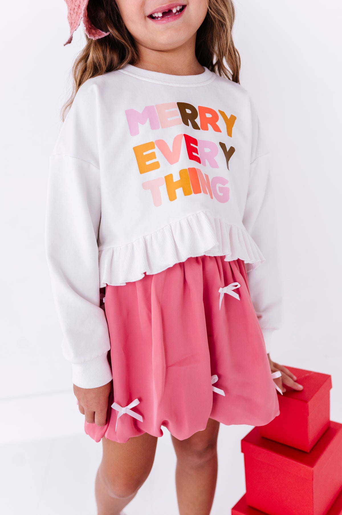 Pink | Bow Bubble Skort