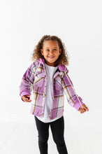 Load image into Gallery viewer, LAVENDER | FLANNEL SHACKET