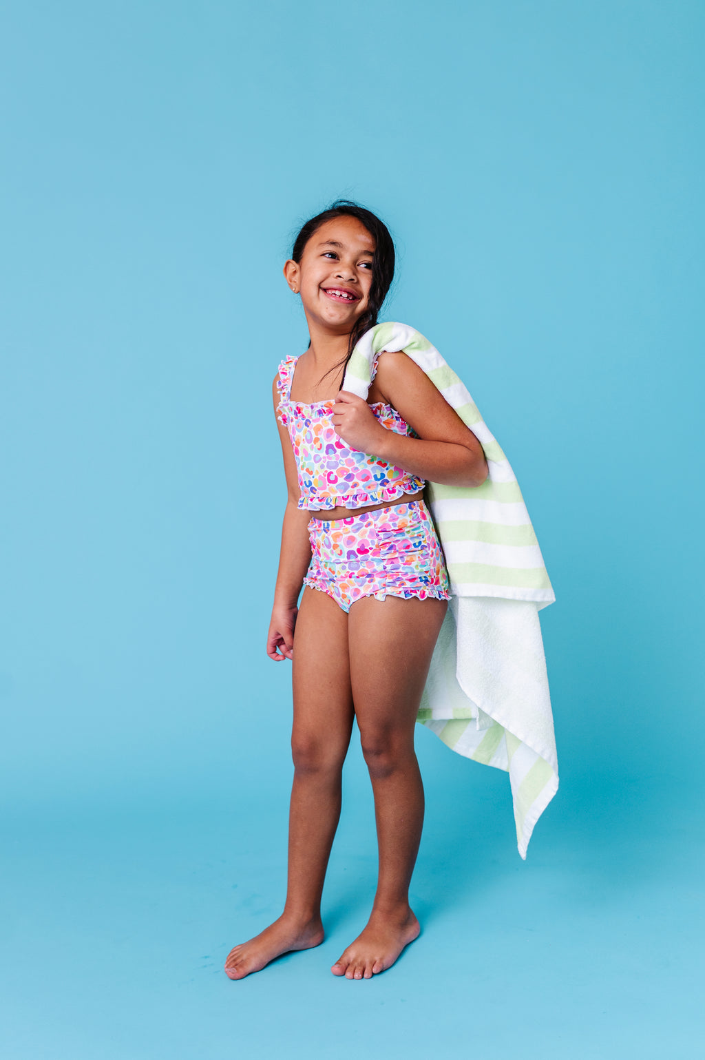 Sugarwave Leopard | BANDEAU RUFFLE 2-PIECE