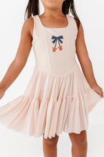 Load image into Gallery viewer, Pumpkin Bow TAN | (KIDS) Mesh DRESS