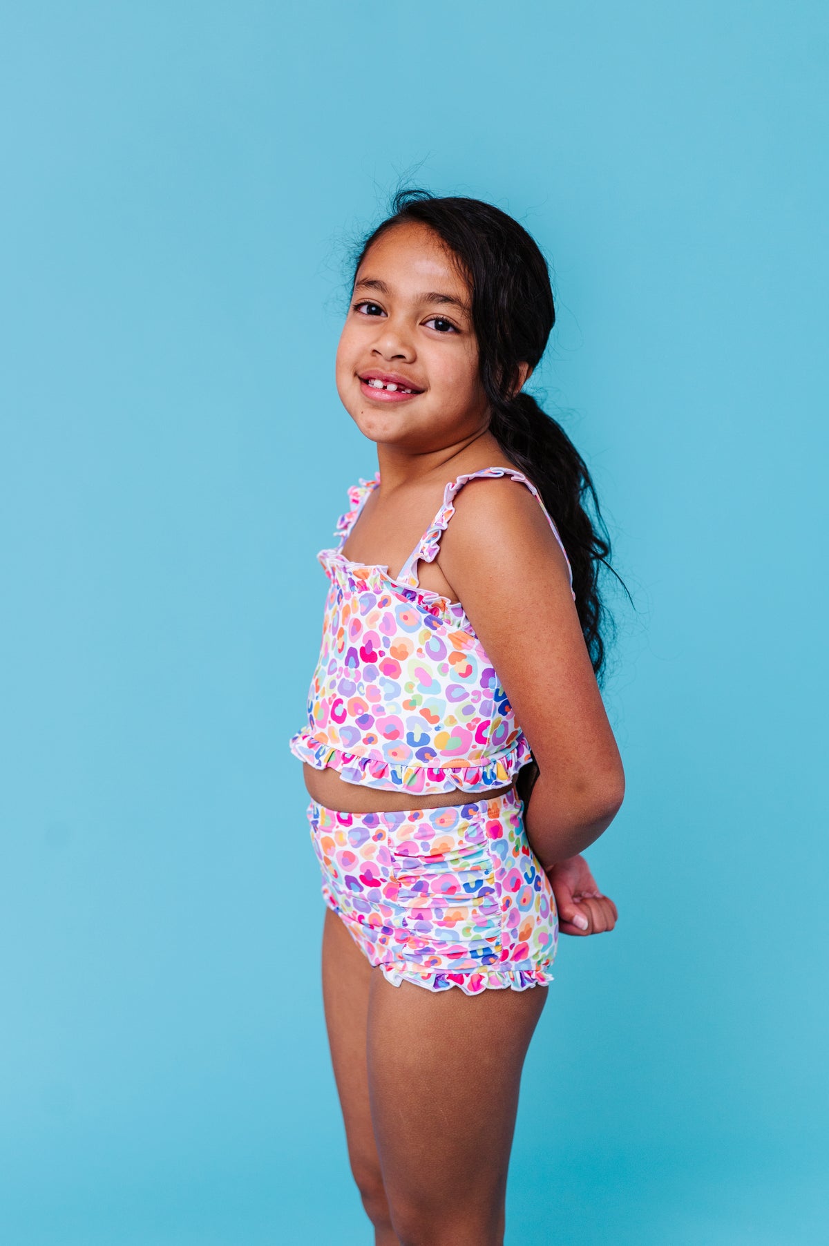 Sugarwave Leopard | BANDEAU RUFFLE 2-PIECE