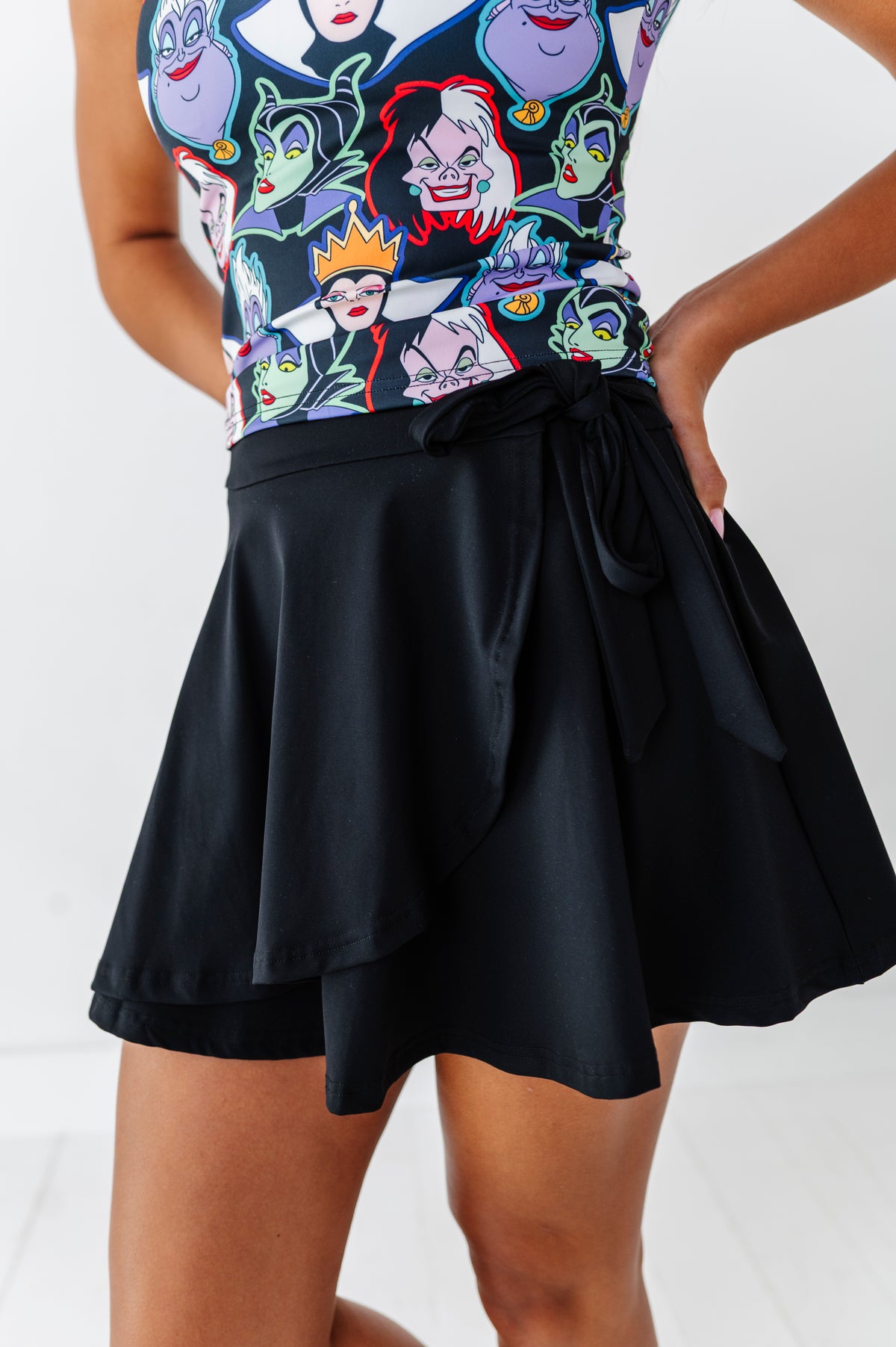 Black | Side-Tie SKORT