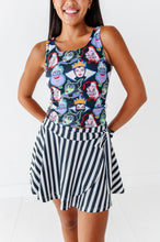 Load image into Gallery viewer, Midnight Stripes | Side-Tie SKORT