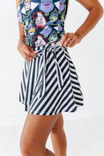 Load image into Gallery viewer, Midnight Stripes | Side-Tie SKORT