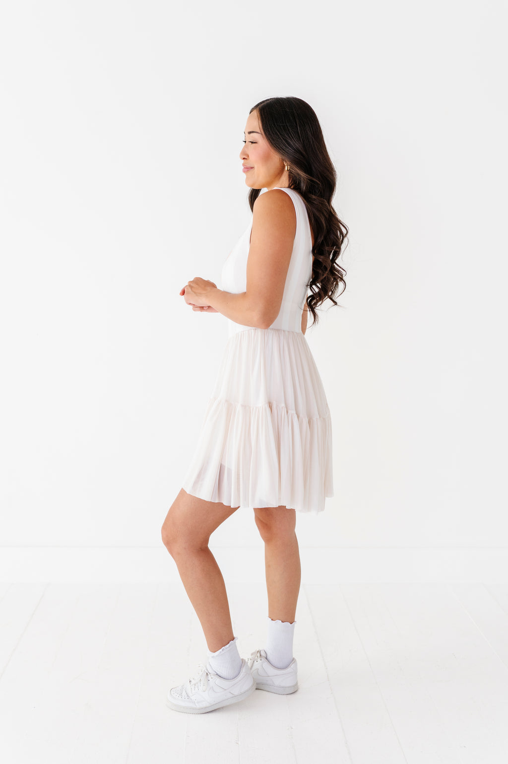 Piggy Pumpkin STRIPE | ADULT Mesh Dress