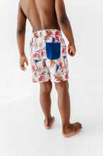 Load image into Gallery viewer, Firecrackers + Franks | BOYS Swim Shorts