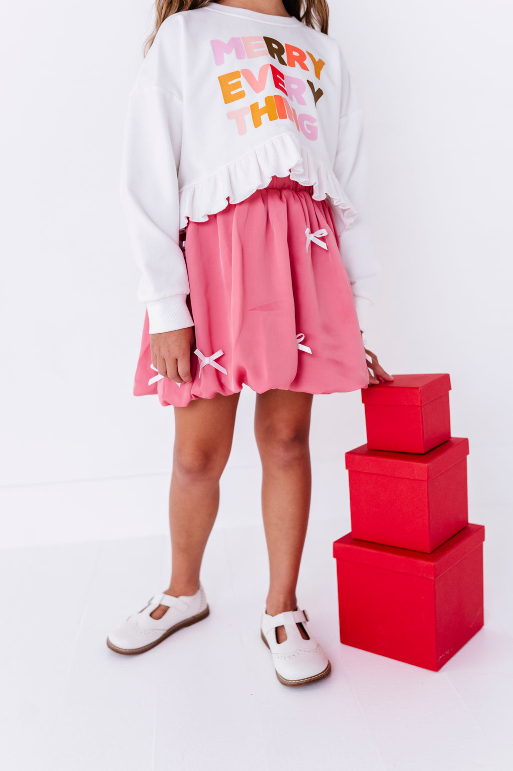 Pink | Bow Bubble Skort
