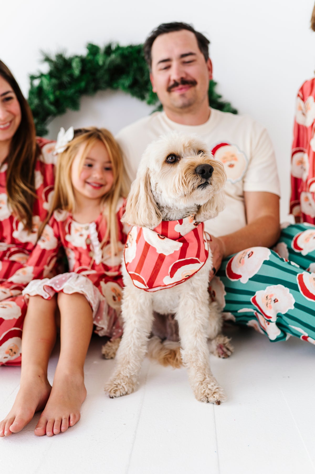 RED Santa Stripes | DOG Bandanna
